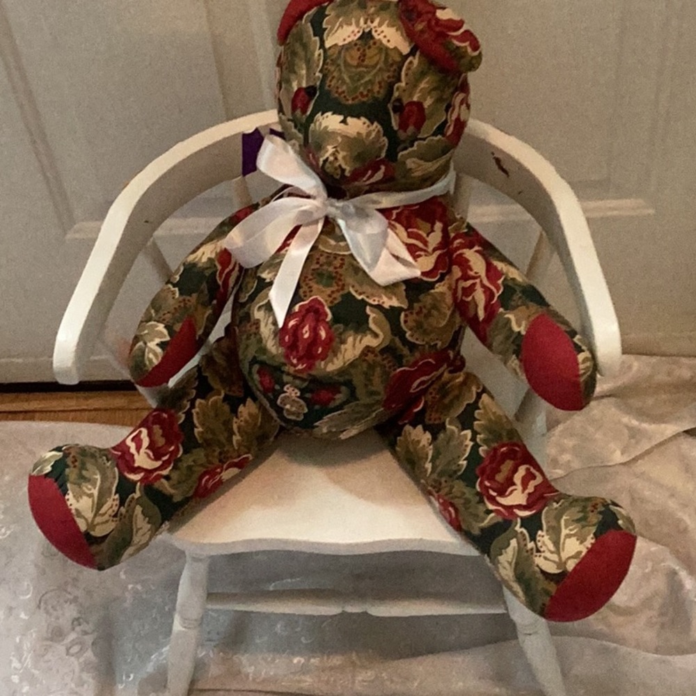 Vintage handmade Tapestry large Bear